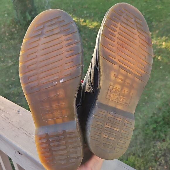 Dr. Martens Black Leather Boots – Size 41 (Rainbow Stitch & Laces) - Picture 8 of 11